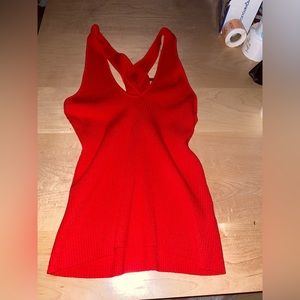 NWOT - red keyhole sweater, size small, never worn